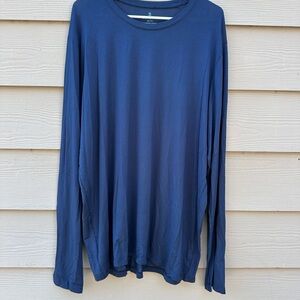 Tommy John Mens Second Skin Long Sleeve Sleep Tee NWT Size 2XL Blue (B20